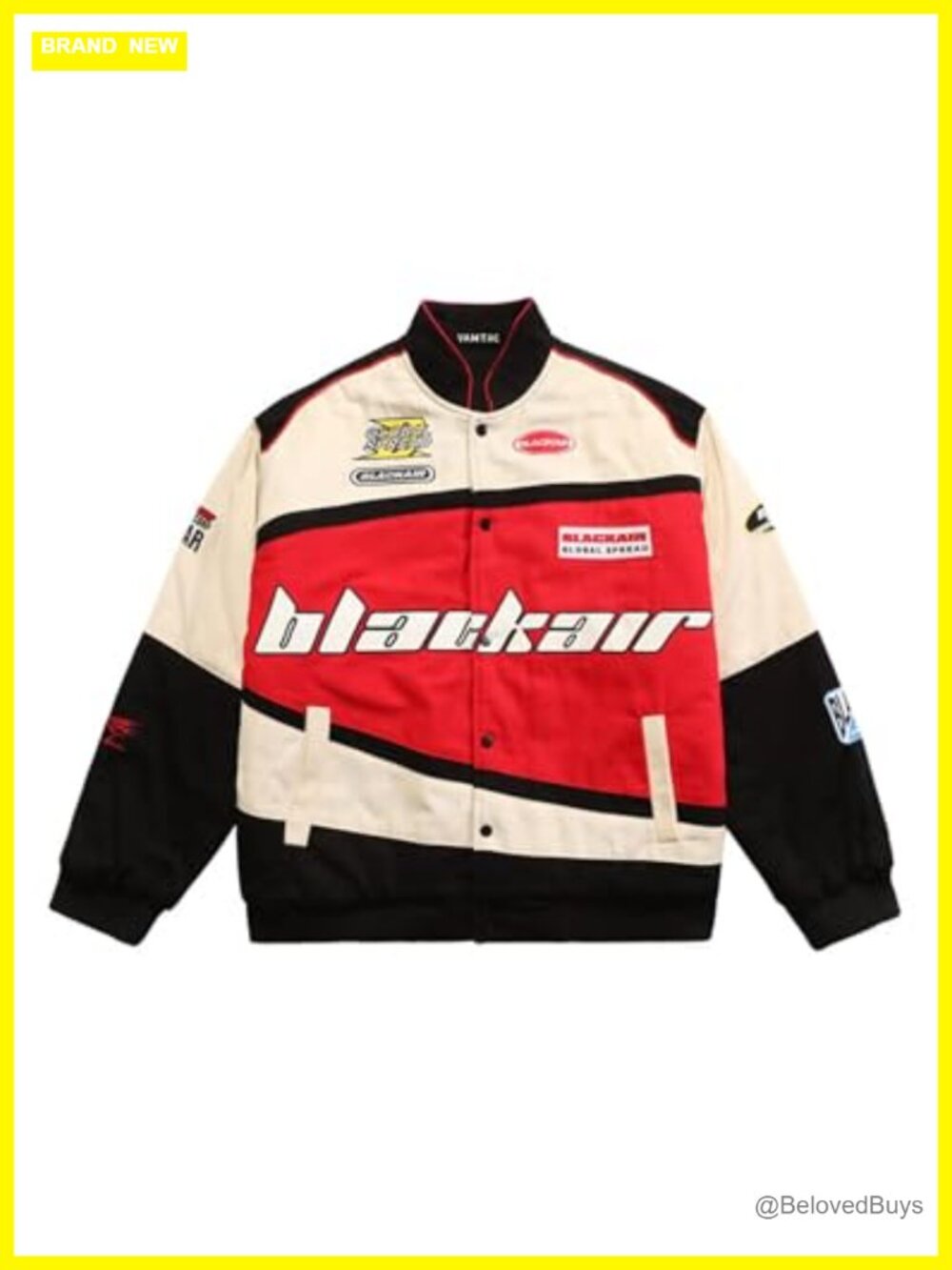 Mens Varsity Baseball Jacket Bomber Cotton Streetwear Racing Coat